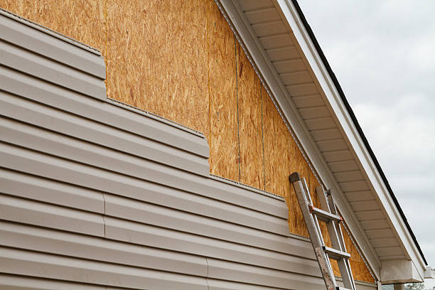 Professional Storm Damage Siding Repair technician working in Hudson, TX